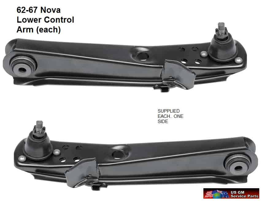 Control Arm: Nova 62-67 Front Lower (ea)